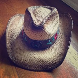 Western cowgirl hat.